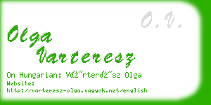 olga varteresz business card